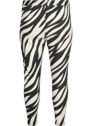 Leggings avec imprimé zébré, White Zebra, Packshot image number 1