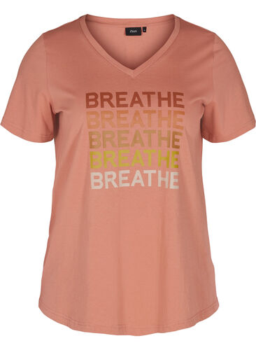 T-shirt met print, Canyon Rose BREATHE , Packshot image number 0