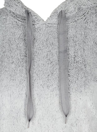 Chemise de nuit douce avec capuche, Light Grey, Packshot image number 2