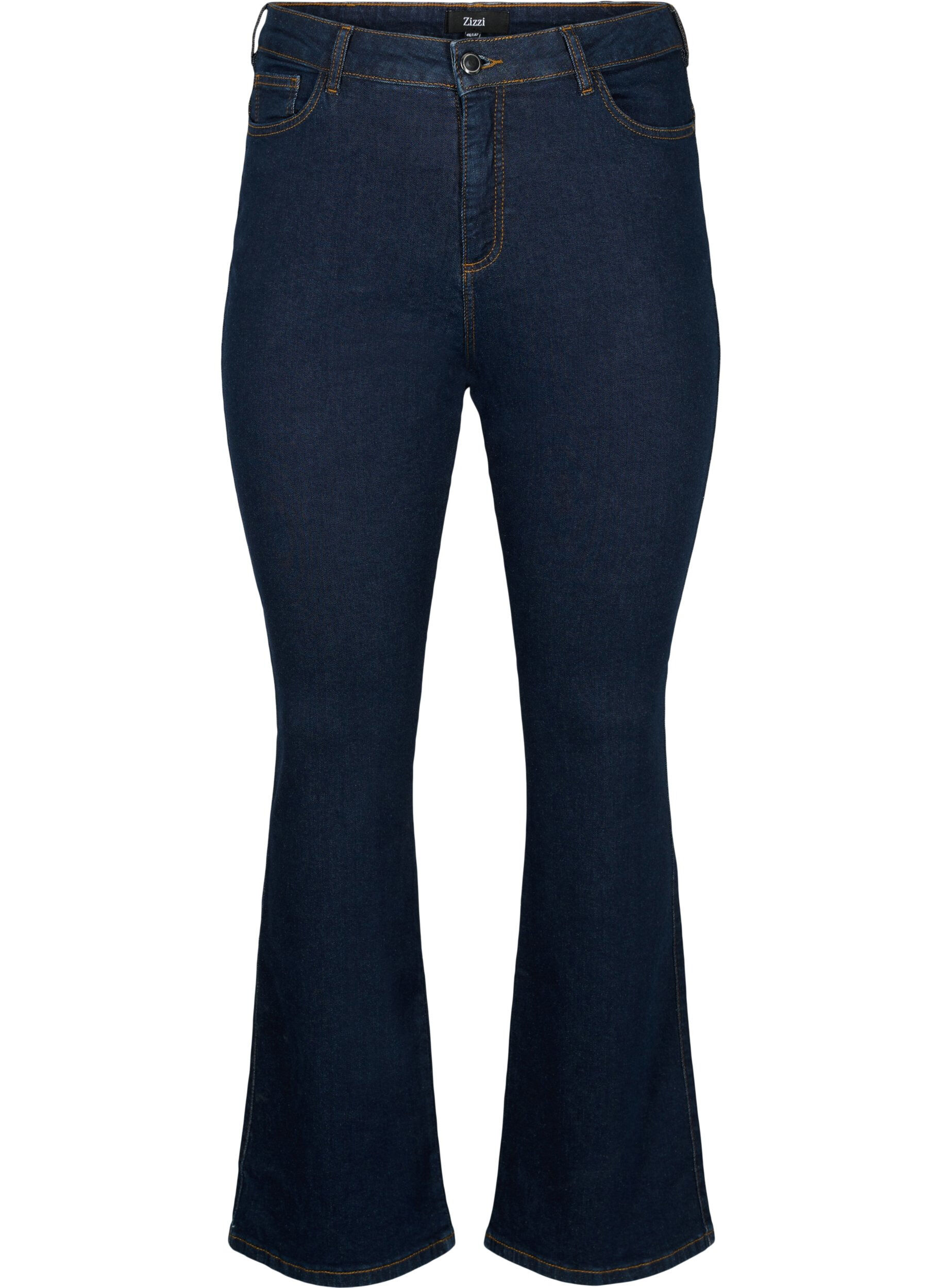 Zizzi Jeans bootcut Ellen &agrave; taille haute, Bleu, Packshot image number 0