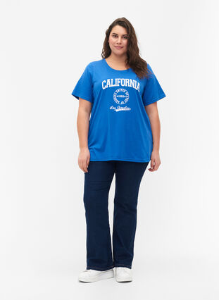 FLASH – T-shirt imprimé, Strong Blue, Model image number 2