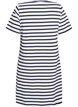 Gestreepte jersey jurk met korte mouwen, Zwart, Packshot image number 1