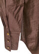 Chemise en viscose avec des boutons dor&eacute;s, Marron, Packshot image number 3
