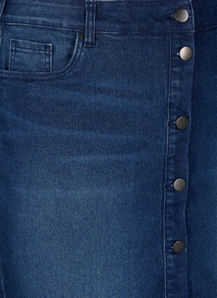 FLASH - Jupe en jean avec fermeture boutonnée, Dark Blue Denim, Packshot image number 2
