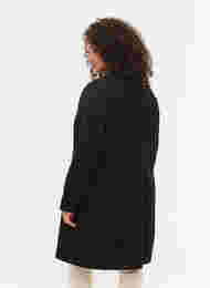 Lange jas met knoopsluiting, Black, Model