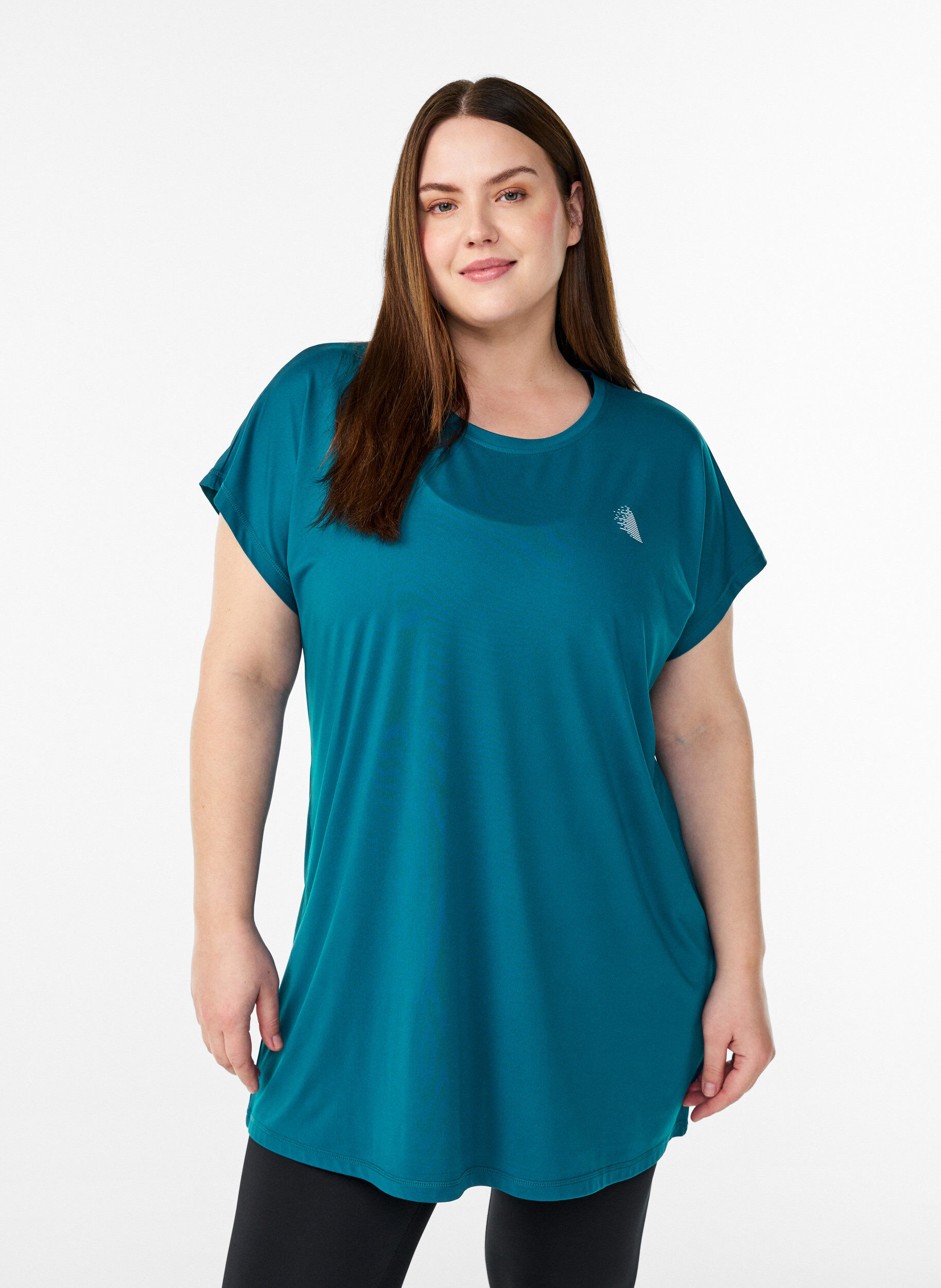 ZizziT-shirt long d'entra&icirc;nement, Vert, Model image number 0