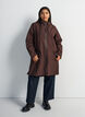 Regenjas met zakken en capuchon, Bruin, Model image number 1