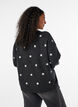 Cardigan &agrave; pois, Gris, Model image number 2