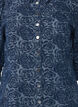 Korte denim overhemdjurk met rozenpatroon, Denim Rose AOP, Packshot image number 2