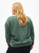 Sweat-shirt avec texte en tissu-&eacute;ponge, Vert, Model image number 2