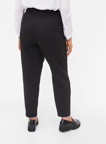 Pantalon classique taille haute, Black, Model image number 1
