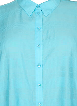 Lang hemd van viscose met structuur, Bachelor Button, Packshot image number 2