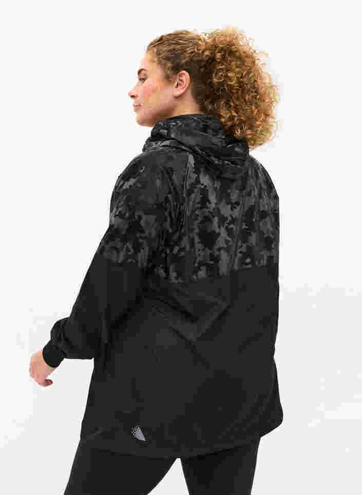 Hooded jacket, Black, Model image number 1