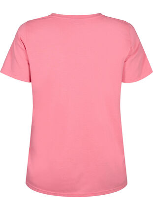 T-shirt à manches courtes avec col en V, Bubblegum Pink, Packshot image number 1