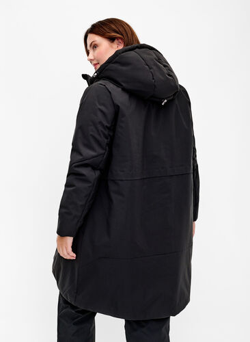 Veste d'hiver avec taille ajustable, Black, Model image number 1