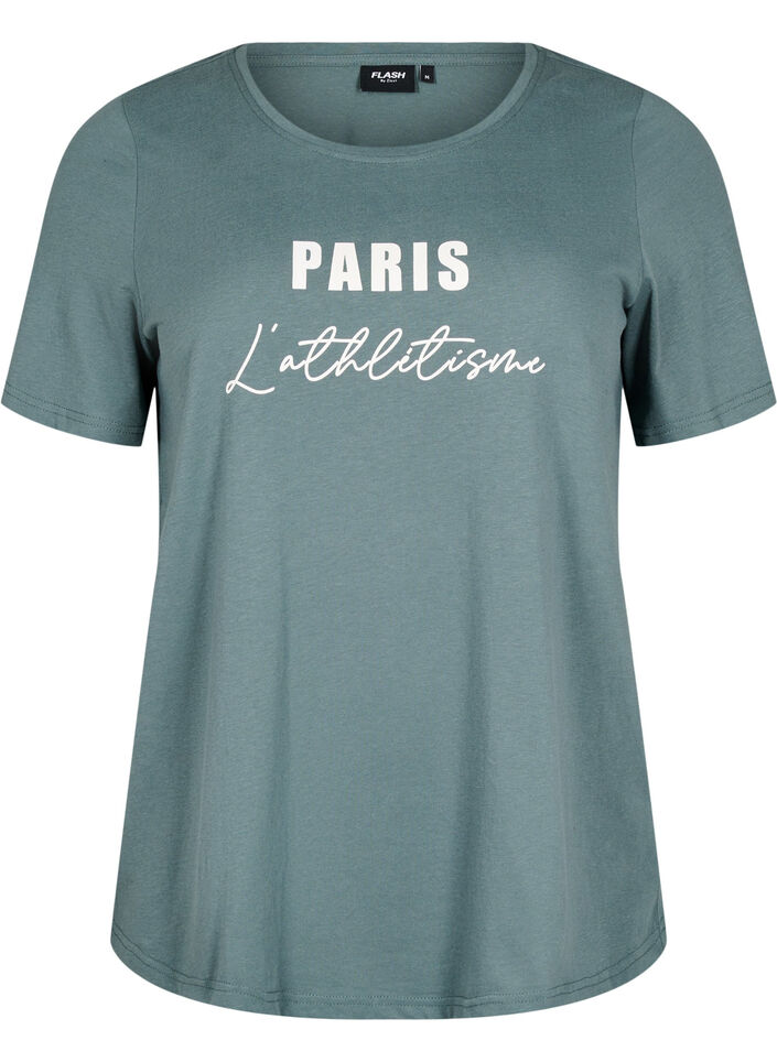 FLASH - T-shirt met motief, Groen, Packshot image number 0