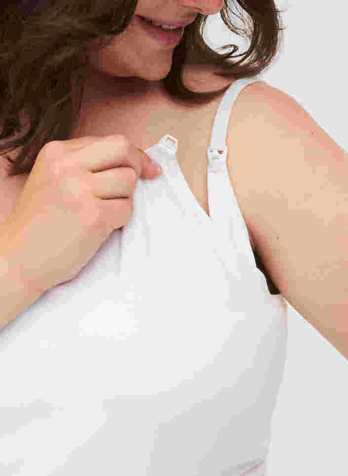 Haut de grossesse pour l'allaitement, Bright White, Model image number 2