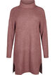Gebreide jurk met col, Rood, Packshot image number 0