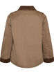 Veste l&eacute;g&egrave;rement matelass&eacute;e avec col en velours c&ocirc;tel&eacute;, Marron, Packshot image number 1
