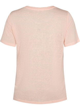 T-shirt met klinknagels en ronde hals, Pale Blush, Packshot image number 1
