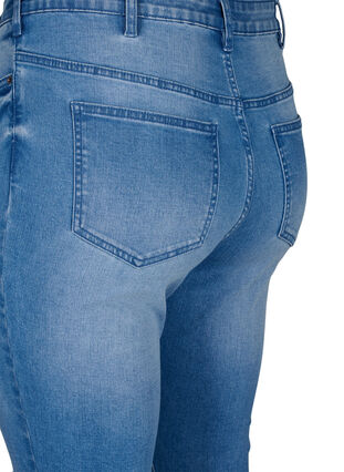 Jeans Amy avec une coupe super slim et des détails déchirés, Blue denim, Packshot image number 4