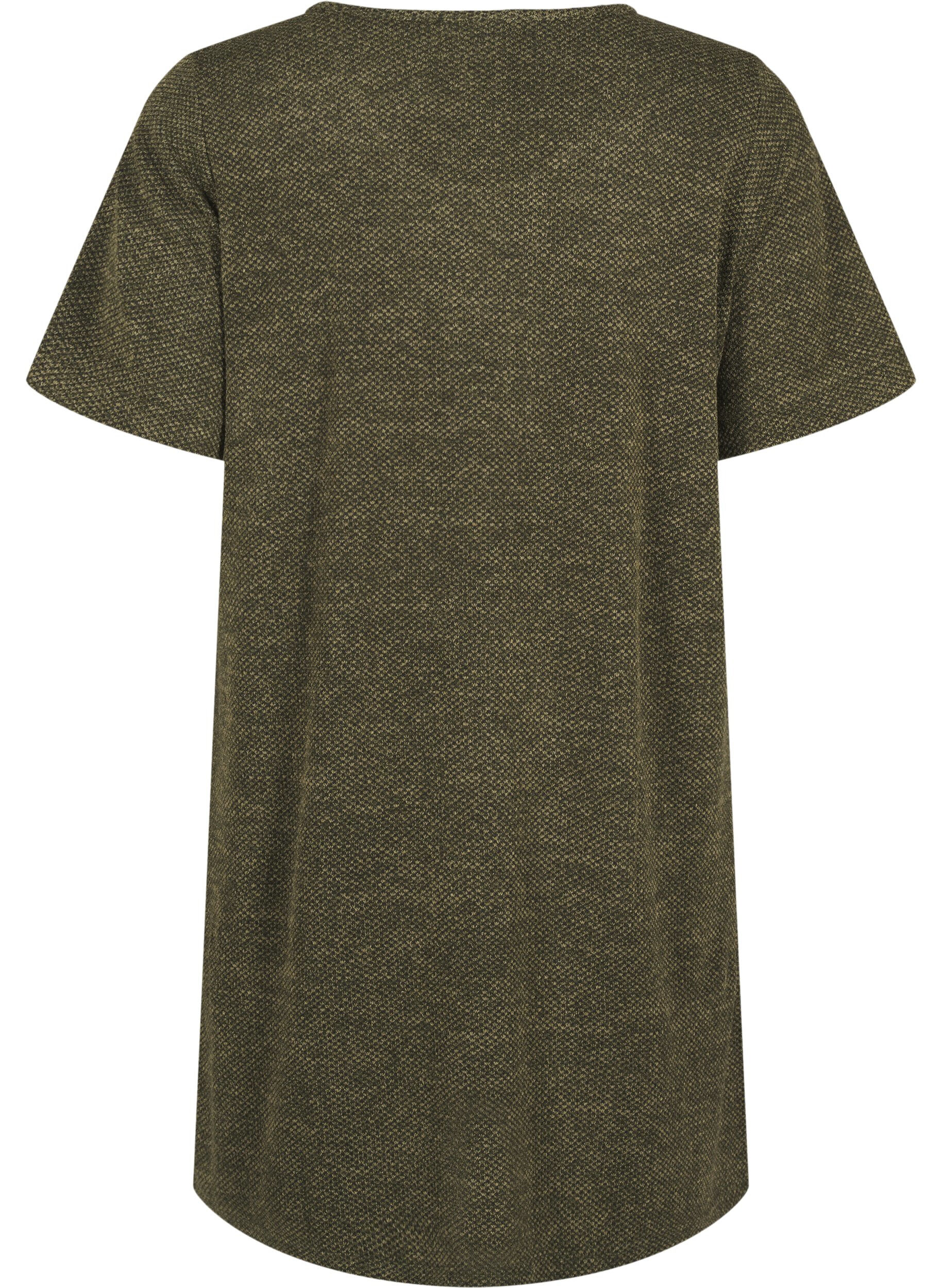 Zizzi Robe t-shirt &agrave; manches courtes, Winter Moss, Packshot image number 1