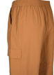 Cargo broek met aanpasbare elastische trekkoord, Sand, Packshot image number 3