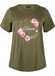 FLASH - T-shirt avec motif, Olive Night Flower, Packshot image number 0