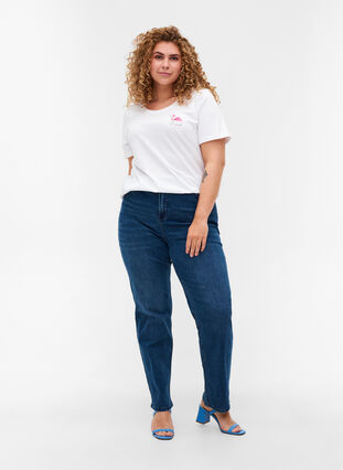 T-Shirt imprimé, White Flamingo, Model image number 2