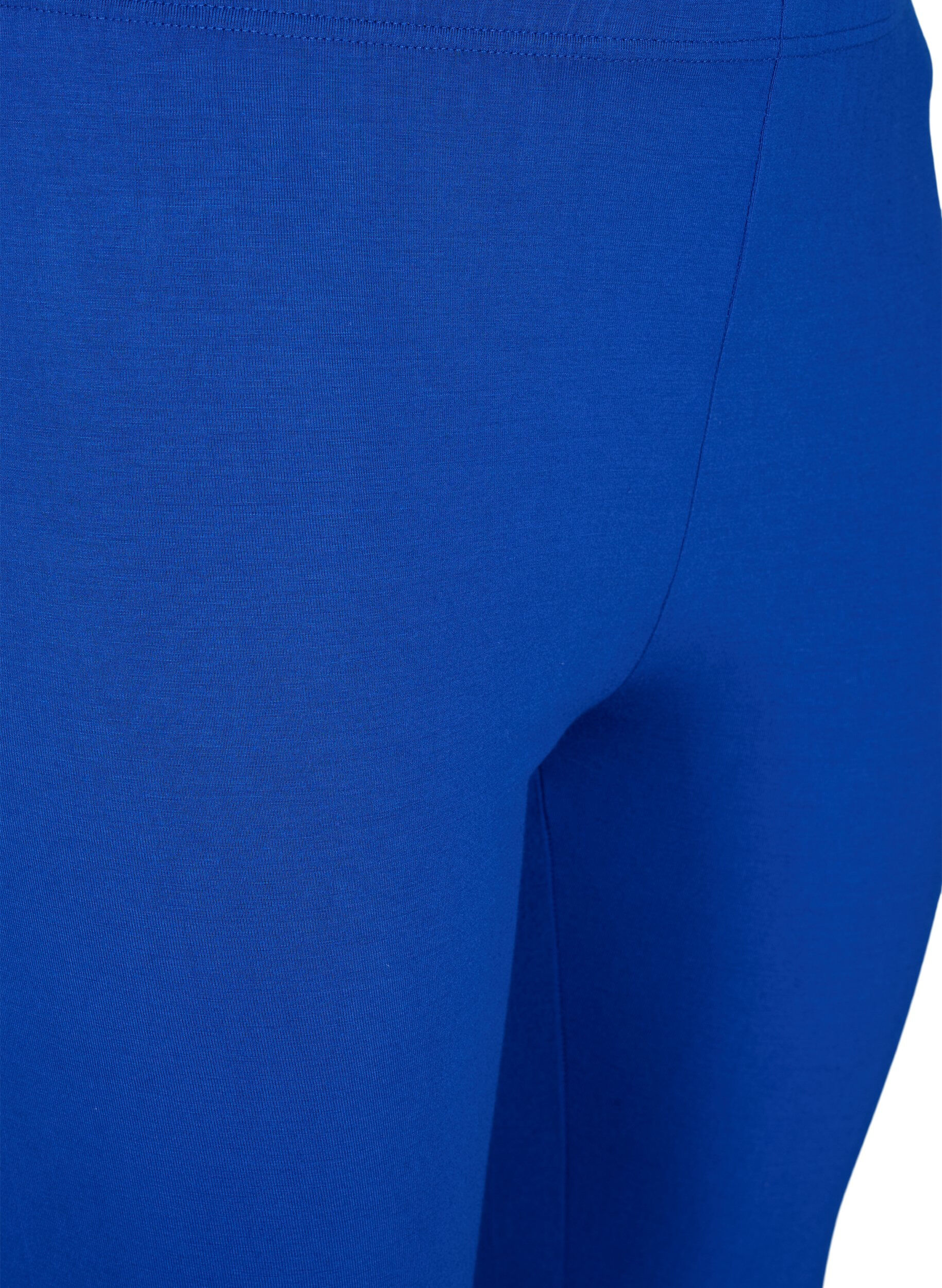 ZizziBasic legging in viscose, Blauw, Packshot image number 2