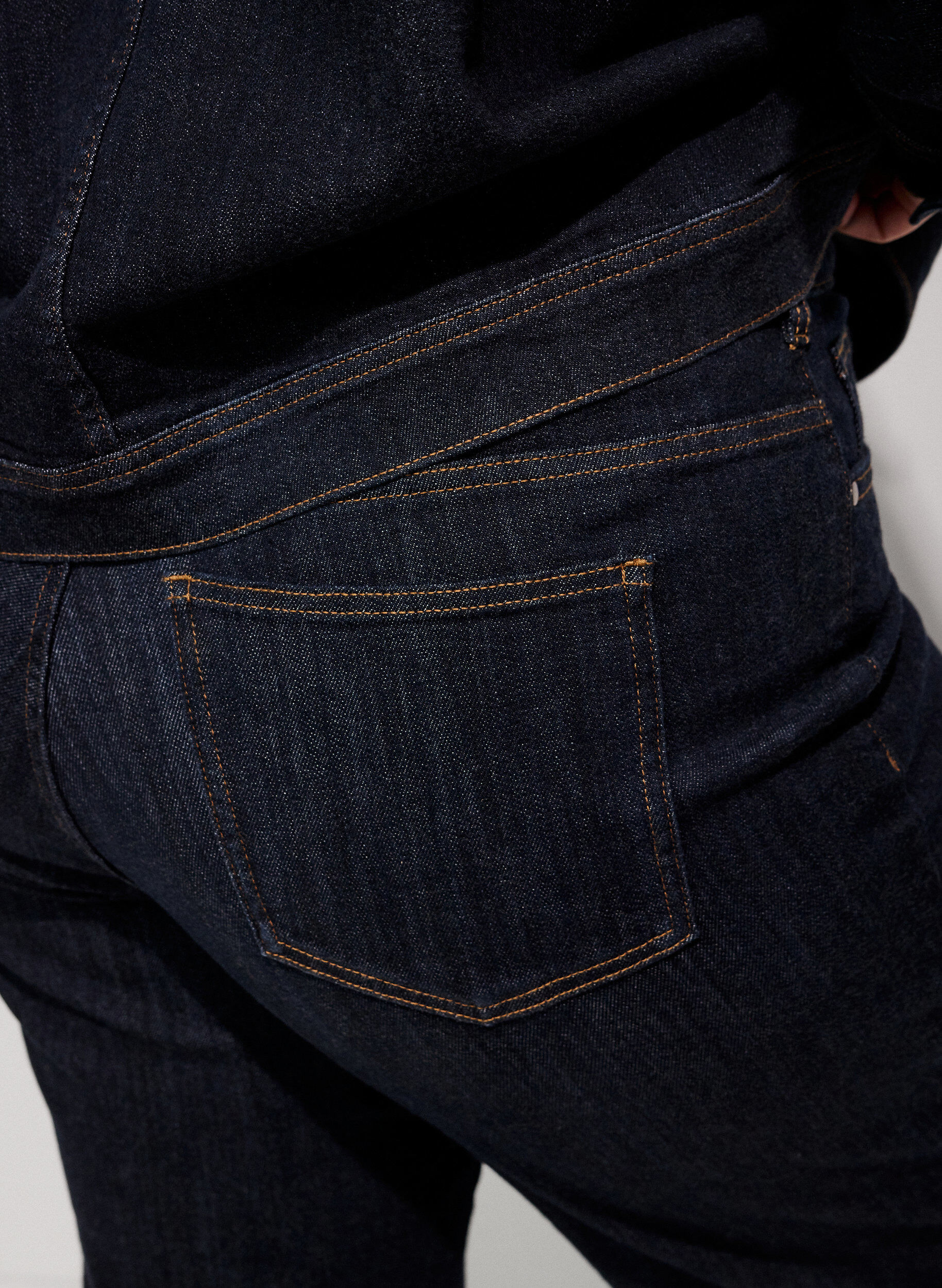 ZizziStraight-fit Kiana jeans met hoge taille, Blauw, Model image number 3