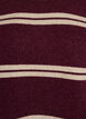 Blouse en maille avec doubles rayures contrastantes, Bordeaux, Packshot image number 2