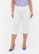 Amy capri jeans met hoge taille en super strakke pasvorm, Wit, Model image number 3