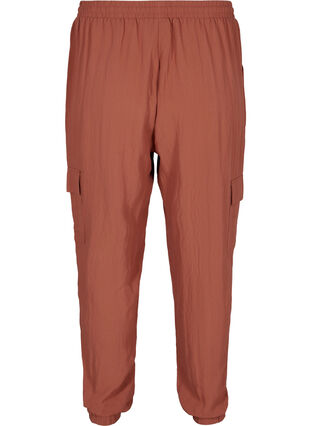 Pantalon ample en viscose avec de grandes poches, Copper Brown, Packshot image number 1
