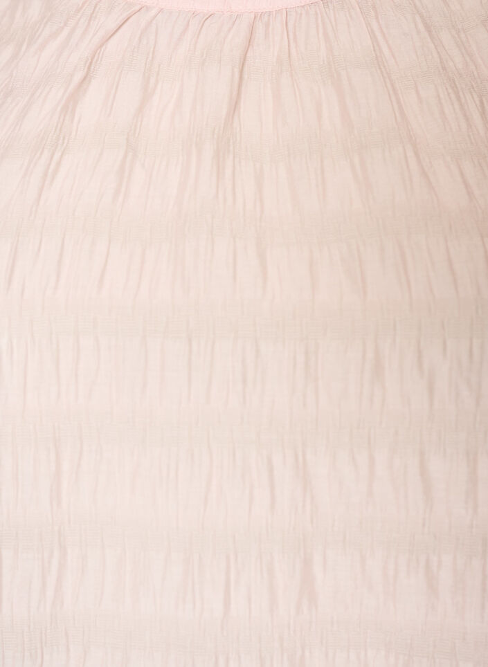 Blouse sans manches textur&eacute;e avec volants, Rose, Packshot image number 2