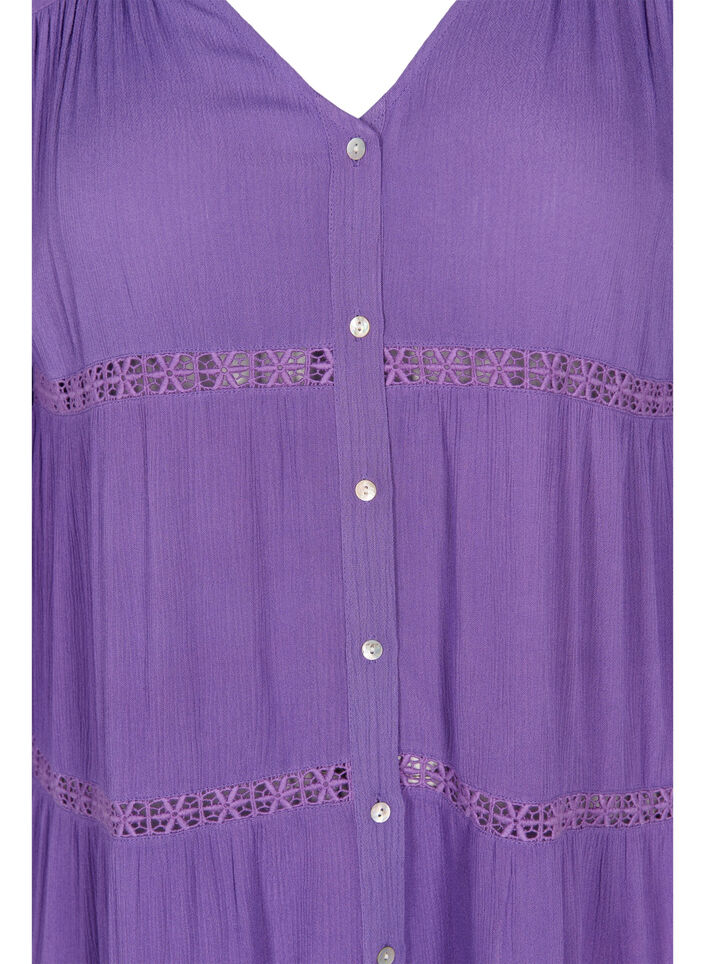 Robe de plage en viscose, Royal Lilac, Packshot image number 2