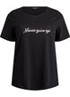 T-shirt imprim&eacute;, Noir, Packshot image number 0