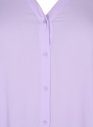 Overhemd met lange mouwen en v-hals, Purple Rose, Packshot image number 2