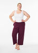 7/8 modal mix broek met zakken, Donker Bordeaux, Model image number 0