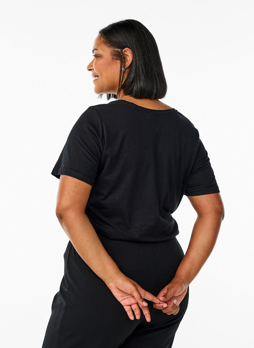 FLASH - T-shirt avec motif, Noir, Model image number 2