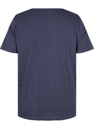 T-shirt met korte mouwen en broderie anglaise, Night Sky Mel., Packshot image number 1