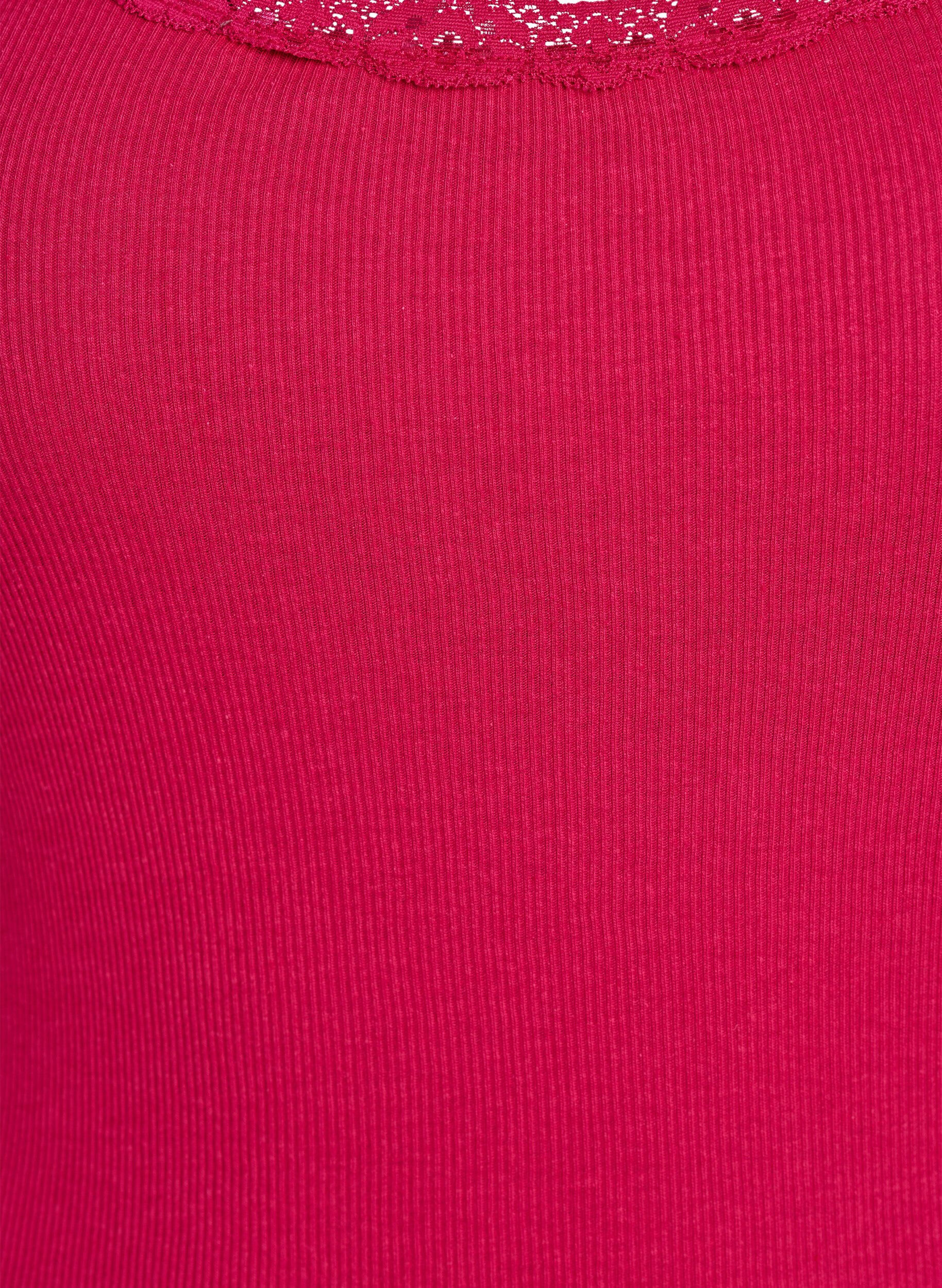 ZizziTop met kant, Roze, Packshot image number 2