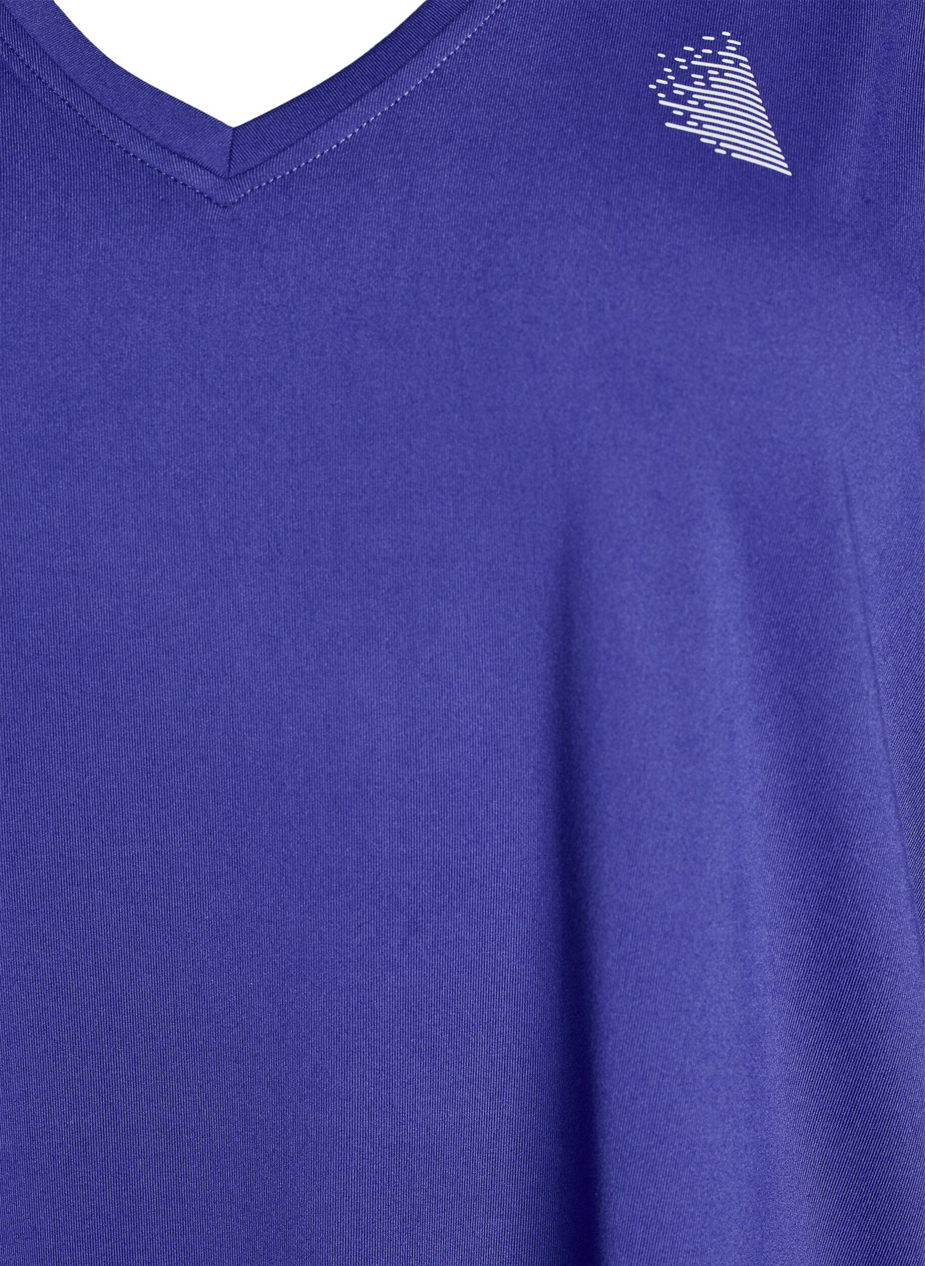 ZizziSports top with V-neck, Purple, Packshot image number 2