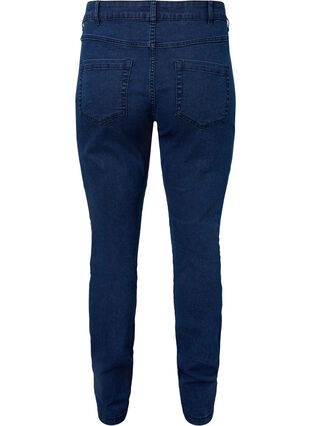 Jeans Sanna extra-slim à taille normale, Dark blue, Packshot image number 1