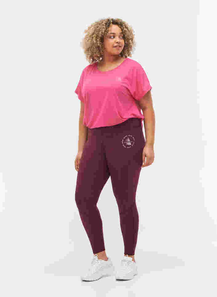 T-shirt basique, Fuchsia Purple, Model image number 2