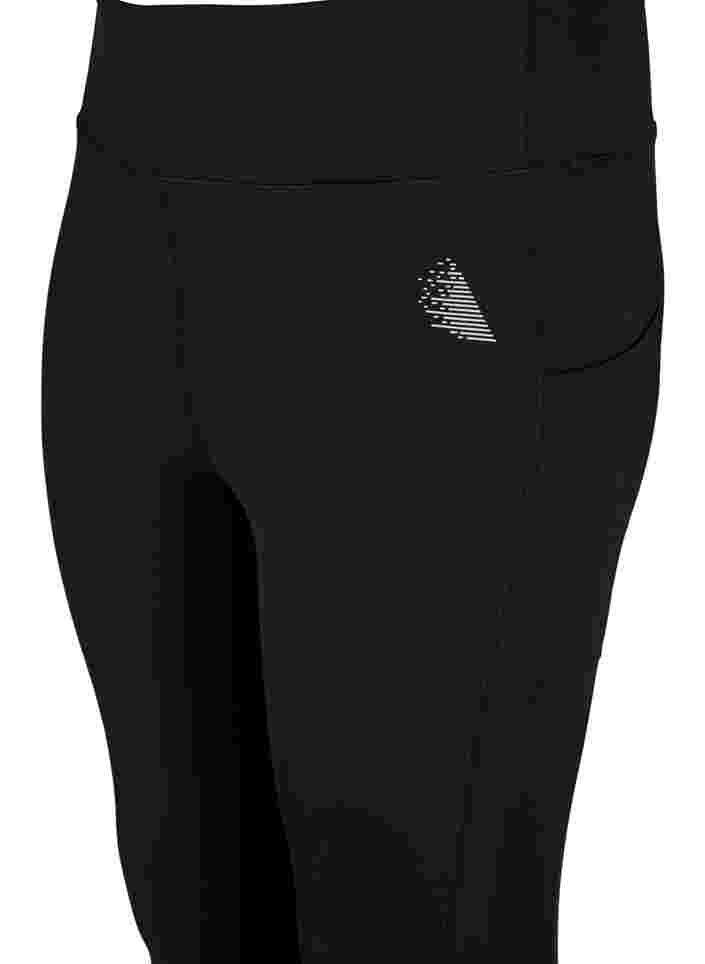 CORE, POCKET TIGHTS - Sport legging met mesh, Black, Packshot image number 2