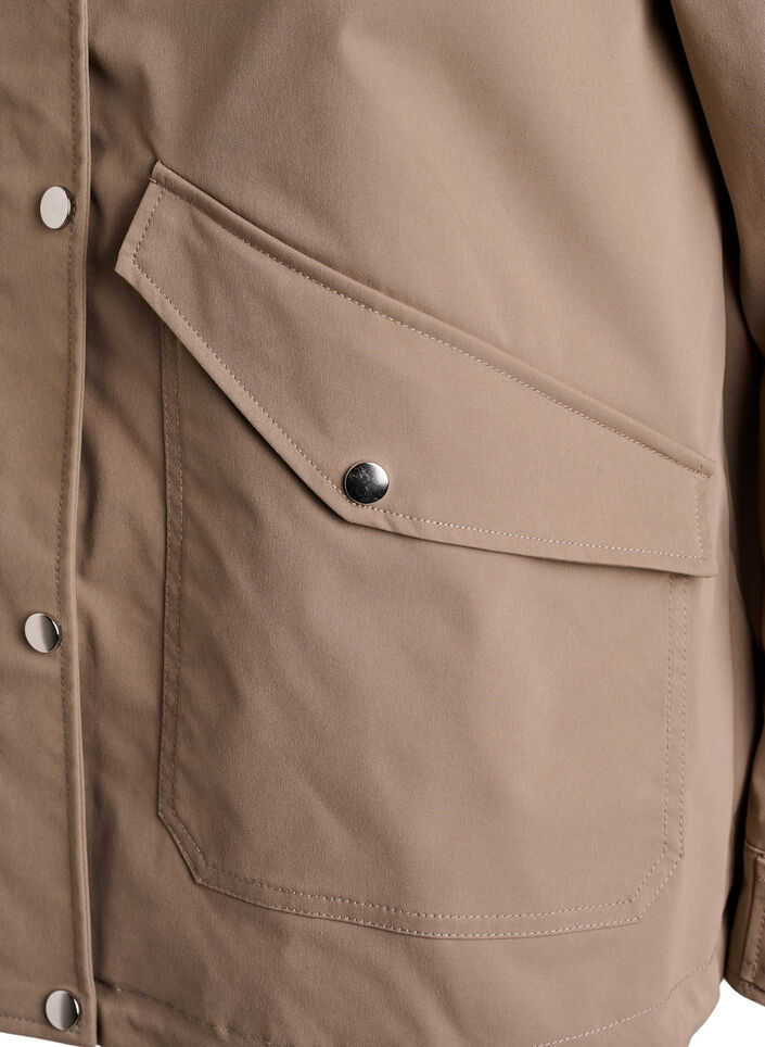 Korte lentejas met afneembare capuchon, Beige, Packshot image number 3