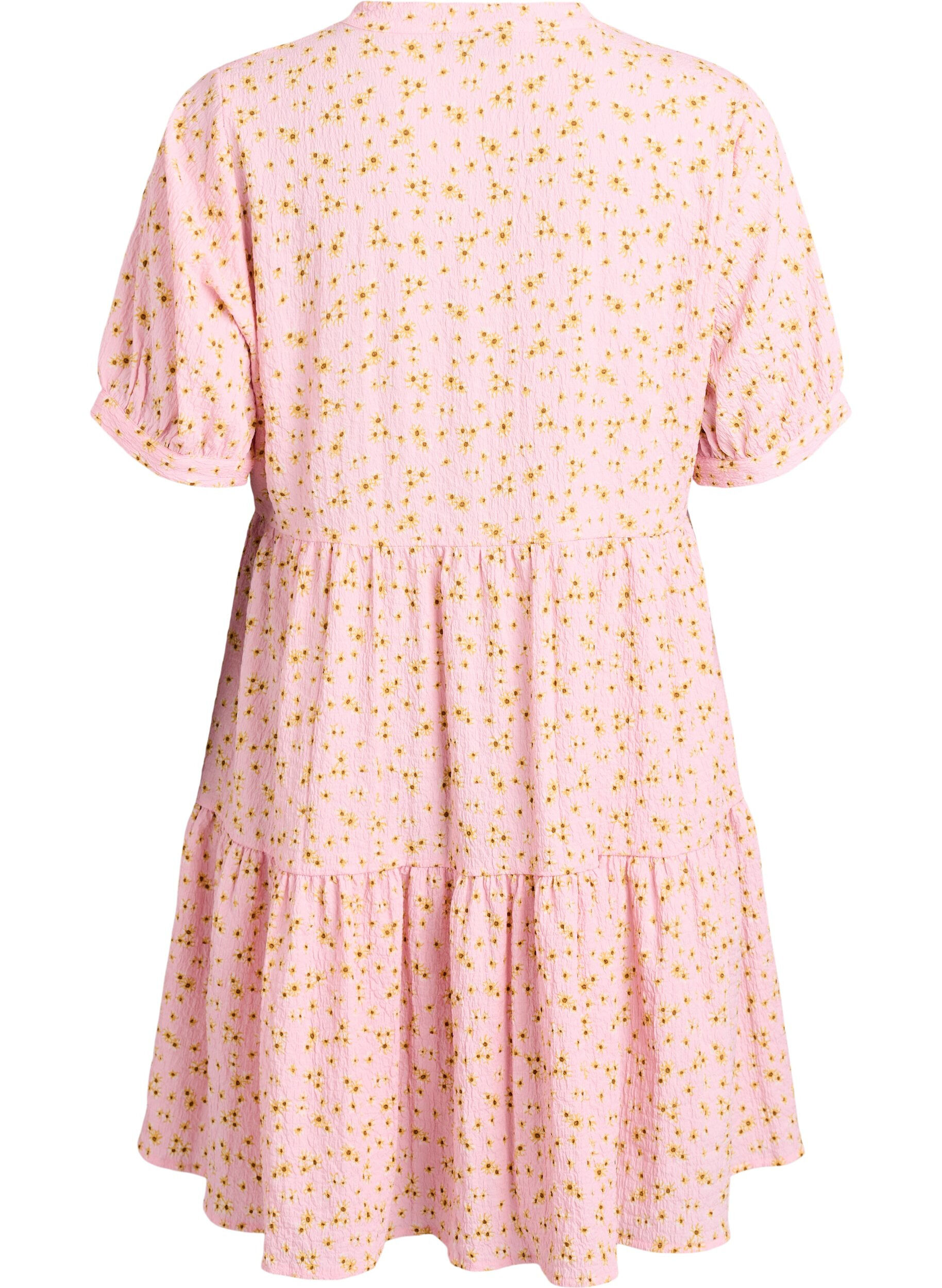Zizzi Robe courte &agrave; coupe &eacute;vas&eacute;e, Rose, Packshot image number 1