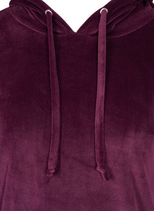 Robe pull en velours avec capuche, Winter Bloom, Packshot image number 2