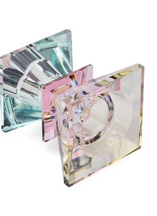 Bougeoir en cristal, Lysegul/Mint Comb, Packshot image number 3